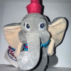 Disney Gray and Pink Elephant Stuffed Animal